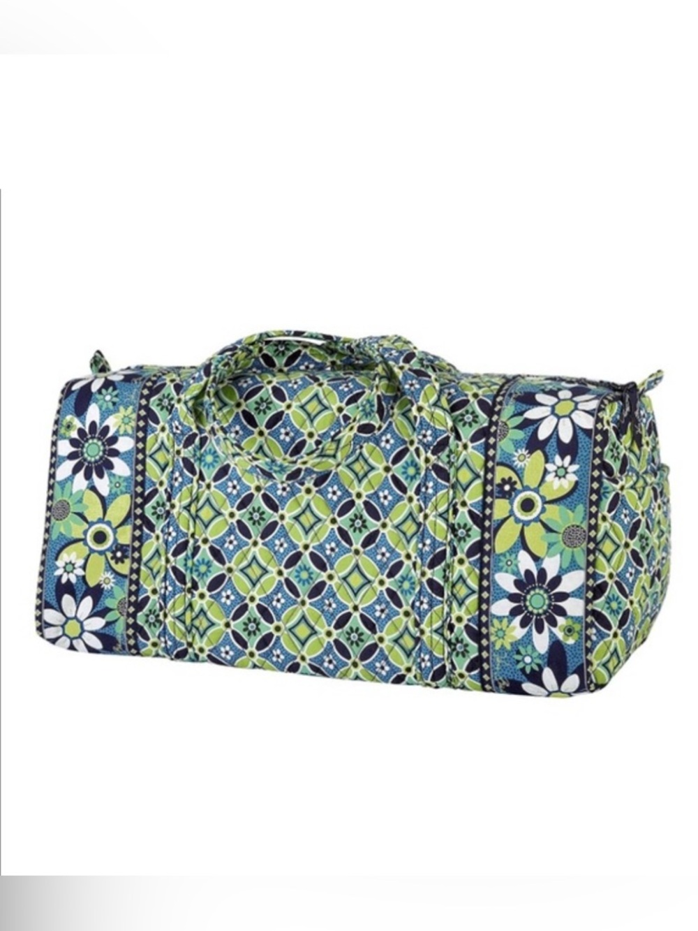 Vera Bradley Daisy Daisy ( retired 2008) small travel  quilted duffel